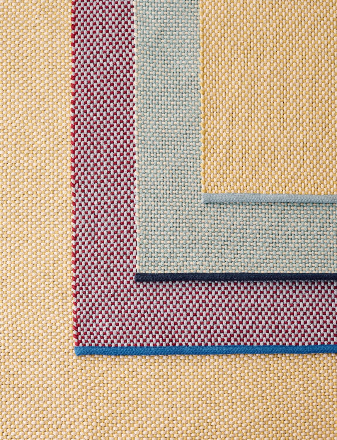 3 Colour gulvtæppe - lysegrå/bordeaux